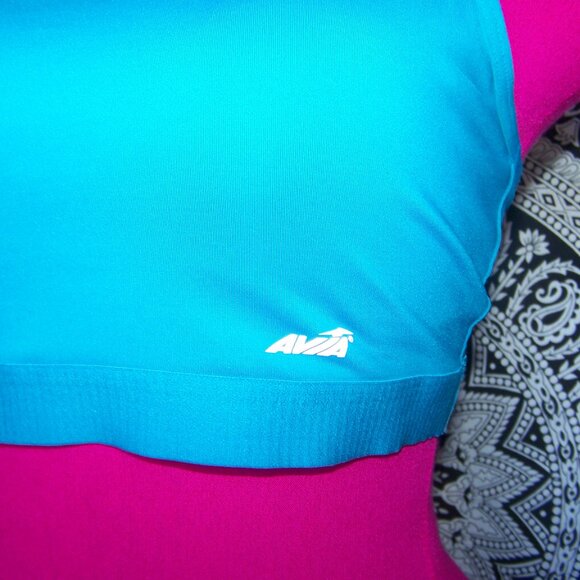 Avia Teal & Blue Sports Bra Sz L (12-14) - Picture 3 of 6